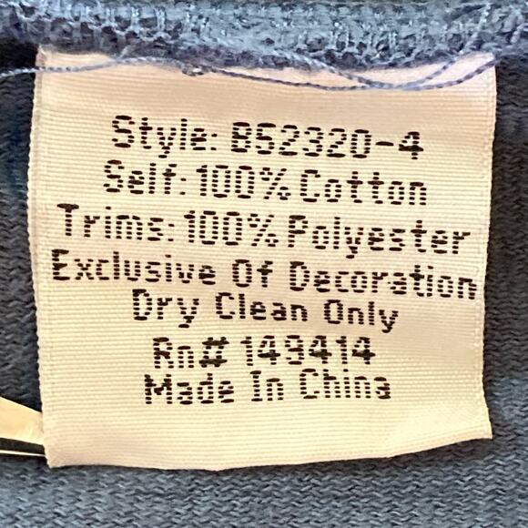 Johnny Was Yatzil Fringe Jacket Blue Red Embroidery Sz Small Boho Western Hippie - Picture 10 of 10